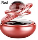 Rotating Solar Powered Car Aromatherapy, Car Solid Perfume Air Freshener Red