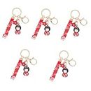 SAFIGLE 5pcs Key Chain Keychain Bag Ornament Girl Car Accessories Japanese Decor Tags for Luggage Decorative Blossoms Key Ring Hanging Ornament Doll Key Pendant Charm Decorations Car Bag