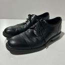 Ecco Shoes Mens Sz 42 Black Business Work Formal Leather Lace Up Comfort