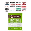 10X CAFETTO Restore Coffee Express Machine Descaler Equipment Cleaner 25g Sachet