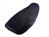 Autovea Anti-Slip 3D Nylon Mesh Stretchable Net Bike/Scooty Seat Cover Cushion (Black) Compatible with Piaggio Vespa VX