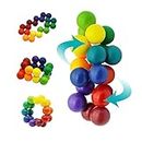 Boxgear Autism Sensory Fidget Toy Stress Relief Anxiety Inseparable Rainbow Ball, Toy Boy Girl 3-12 Year Old, Creative Preschool Learning Activities, Toddler Fidget Toys