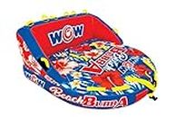WOW Sports - Beach Bubba Inflatable Towable Tube - 1-3 Rider - Perfect for Kids & Adults - Soft Top Deck Tube - Boating Accessory