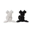 Department 56 Minnie Mouse Salt & Pepper Shaker Set Stoneware in Black/White | 3.54 H x 6.29 W x 3.14 D in | Wayfair 6010947