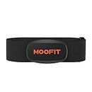 moofit Heart Rate Monitor Chest Strap, Bluetooth ANT+ Chest HRM HR6 for Cycling Gym Fitness Equipment, IP67 Waterproof, Compatible with Strava Zwift Wahoo Garmin Polar Peloton