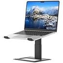 Soundance Adjustable Laptop Stand for Desk, Computer Stand, Ergonomic Laptop Riser Holder Compatible with 10 to 17.3 Inches Notebook PC Computer, Black