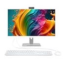 All-in-One Desktop Computer, 27'' i7-4700 Quad-Core 11, 16GB RAM, 512GB SSD, Wired Keyboard& Mouse, RGB Speaker, Pop-up Camera for Home Entertainment Business Office White (i7,16G,512G)