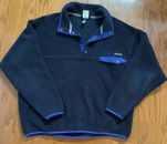 Patagonia, Men’s Snap T Fleece Pullover, Size L, Blue, VG Cond