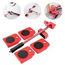 Furniture Lifter Heavy Appliance Dolly Rollers Wheel Slider Mover Tool Set With 4 Sliders 360° Easy Moving