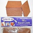 16x square self adhesive felt floor protector pads by Dotty Deals