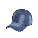 Krystle Unisex Distressed Denim Baseball Caps Outdoor Sports Summer Hat (Blue)