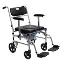 Commode Shower Chair, Transport chair, Bedside toilet chair, Wheelchair Padded