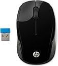 HP 200 Black 2.4 GHz USB Wireless Mouse with Red LED 1000 DPI Optical Sensor, Up to 12 Months Battery Life