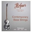 Hofner HCT1133B Corde per basso Flatwound 40,60,75,95