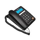 Beetel M59 Caller ID Corded Landline Phone With 16 Digit LCD Display & Adjustable Contrast, 10 One Touch Memory Buttons, Solid Build Quality, Classic Design, Black