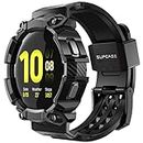 SUPCASE [Unicorn Beetle Pro Series Case for Galaxy Watch 4 [44mm] 2021 Release, Rugged Protective Case with Strap Bands (Black)