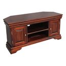 Solid Mahogany Wood Corner TV Stand Cabinet Antique Reproduction
