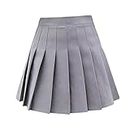 MYADDICTION Women Pleated Skirt High Waist Mini Tennis Skater Skirt Uniforms Gray S Clothing, Shoes & Accessories | Womens Clothing | Skirts