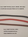 6 mm2 50 Ampere Flexible PVC Schwarz Rot Braun 12 V 24 V Kfz Kabel Draht Tri-Rate