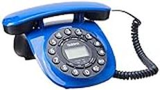 UNIDEN AT8601 Blue Corded Landline Phone with Speakerphone & Caller ID