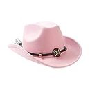 Enakshi Casual Cowboy Hat Fancy Dress Photo Props Wide Brim for Teens Fishing Travel Pink |Clothing, Shoes & Accessories | Mens Accessories | Hats