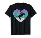 Show Jumping Horse Gift Shirt For Women & Girls Retro Cute