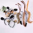 Cosplay Animal Ears HairHoop Masquerade Party Tail Set Fursuit Costume  Women