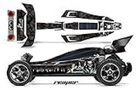 AMR Racing RC Graphics kit Sticker Decal Compatible with Traxxas Bandit VXL 1/10 #2407L - Reaper - Black