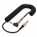 3.5mm Male to Male AUX Cable Cord L-Shaped Right Angle Car Audio Headphone Jack