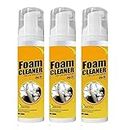 Multipurpose Foam Cleaner Spray 100ml/pc, Foam Cleaner for Car and House Lemon Flavor, All-Purpose Household Cleaners for Kitchen, Bathroom, Car (1pcs)