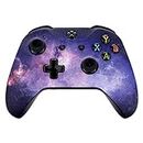 eXtremeRate Nubula Galaxy Faceplate Cover, Soft Touch Front Housing Shell Case, Comfortable Soft Grip Replacement Kit for Xbox One S & Xbox One X Game Controller - Controller NOT Included