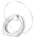 TACOMEGE Transparent Clear Phone Ring Grips Holder Kickstand, Finger Ring Stand for Cell Phone Tablet Case Accessories(Round-Clear) (1)