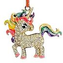 JUESMOS Unicorn Ornaments for Christmas Tree 2023 Metal Unicorn Christmas Ornaments for Kids Girls Sisters Women Rainbow Unicorn Christmas Hanging Decorations Christmas Party Supplies Gifts