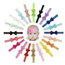 Baby Girls Headband Hair Bows Nastro del Grosgrain Stretch Bowknot per Neonati Toddlers 20pz …