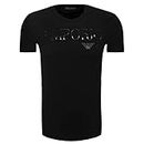 Emporio Armani T-Shirt Homme 110810 CC716, Tee-Shirt Col Rond, Manches Courtes (Noir, M)