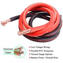 2 Gauge Battery Cable CCA Power Wire For Automotive, Battery, Solar, Marine Lot
