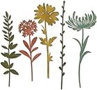 5Pcs Wildflower Stems Cutting Dies for Card Making，Cutting Dies Cut Stencils for DIY Scrapbooking Photo Album Decorative Embossing Paper Dies for Card Making Templated