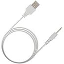 FENERGY SHOP Replacement DC Charging Cable | USB Charger Cord - 2.5mm (White) for Wireless Massagers - Fast Charging