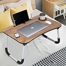 Ardith Multi-Purpose Laptop Desk for Study and Reading with Foldable Non-Slip Legs Reading Table Tray, Laptop Table, Laptop Stands, Laptop Desk,Foldable Study Laptop (Laptop Brown)