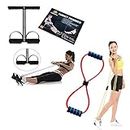 Consonantiam Tummy Trimmer Stomach and Equipment with Chest Expander Rope Workout Pulling Exerciser Fitness Exercise Tube Sports Yoga for Men and Women