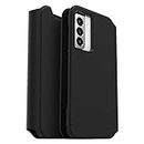 OtterBox Strada Via Series Case for Samsung Galaxy S21 5G, Sleek, Soft Touch Protective Folio - Black
