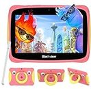 Blackview Kids Tablets Tab3Kids 7 inch Toddler Tablet Android 13, 4GB+32GB/TF 1TB, Parental Control, iKids APP Pre-Installed, Reading Mode,Tablets for Kids with Kid-Proof Case -Pink