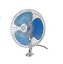JD Automobiles 12V DC Power Fan for Car/Jeep/Trucks/Bus/Office Airplanes/Boats/SUV and Recreational Vehicle (6-inch, Multicolor) (Steel)