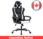 Ergonomic Office Chair, High-Back White Gaming Chair with Lumbar Support