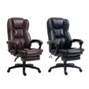 Massage Office Chair PU Leather Swivel Chair w/ 6-Point Vibration Massage