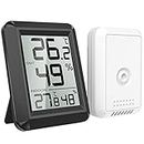 AMIR Indoor Outdoor Thermometer, Digital Hygrometer, Humidity Monitor Wireless with LCD Display, Room Thermometer and Humidity Gauge for Home, Office etc (Specification 1)