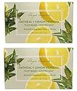 Shugar Soapworks Oatmeal & Lemon Verbena Soap 6.25 Oz - Plant Based, Vegan, Natural, Pure, No Dyes, Sulfate & Paraben Free (2 Pack)