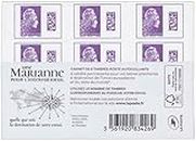 Carnet de 6 timbres Marianne l'engagée ou autres collections Lettre Internationale validité permanente - La Poste 20 grammes - timbre international