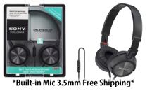 Sony Monitor Headphones with In-Line Remote and Mic 3.5mm - iPhone/Android/LG 