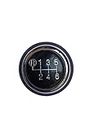New JD Car Accessories,for Corolla Altis Diesel, Toyota Etc Car Heavy Duty 6 Speed Gear Shift Lever Knob Black ABS Chrome Silver Lines Border